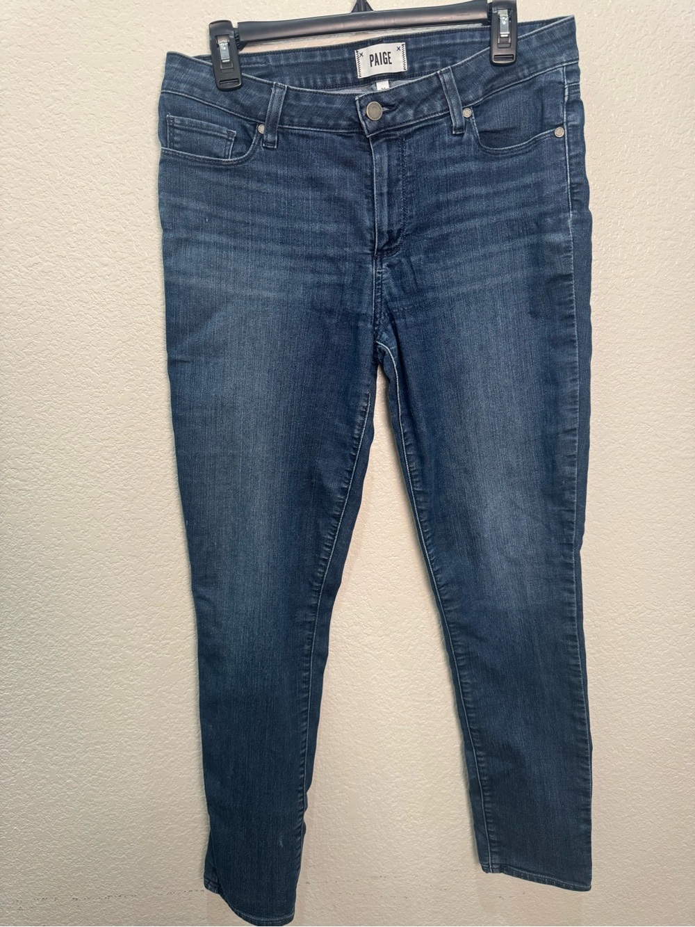 PAIGE Skyline Skinny Jeans Illa Dark Wash Stretch Denim Women Size 31